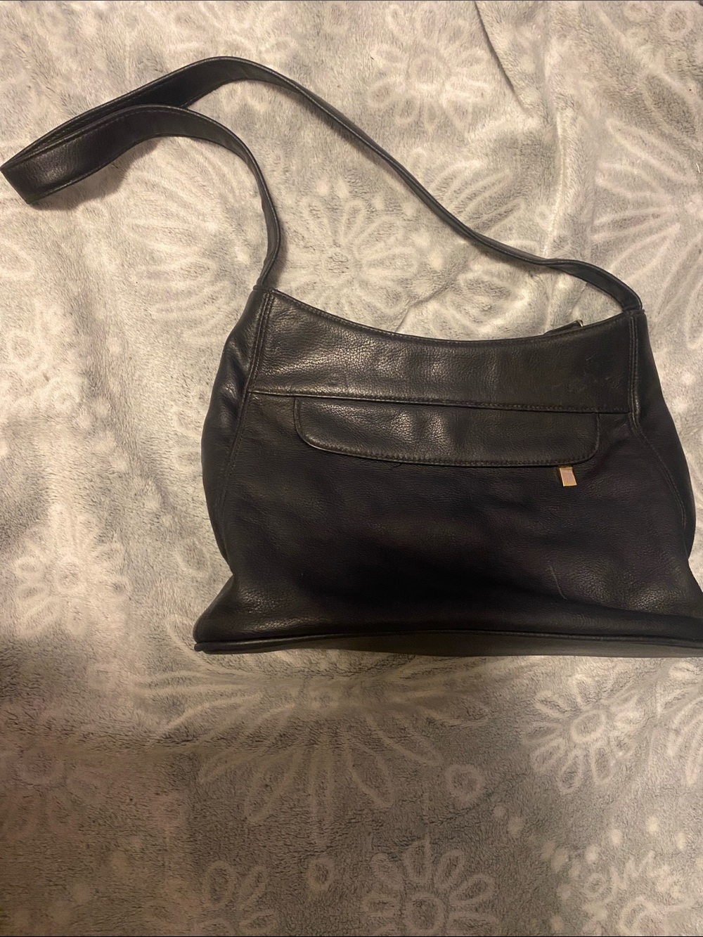 Cabin Creek Black Leather Shoulder Bag